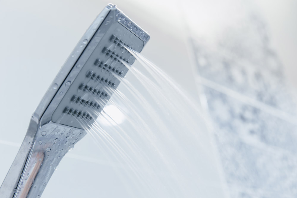 low-flow faucet or showerhead