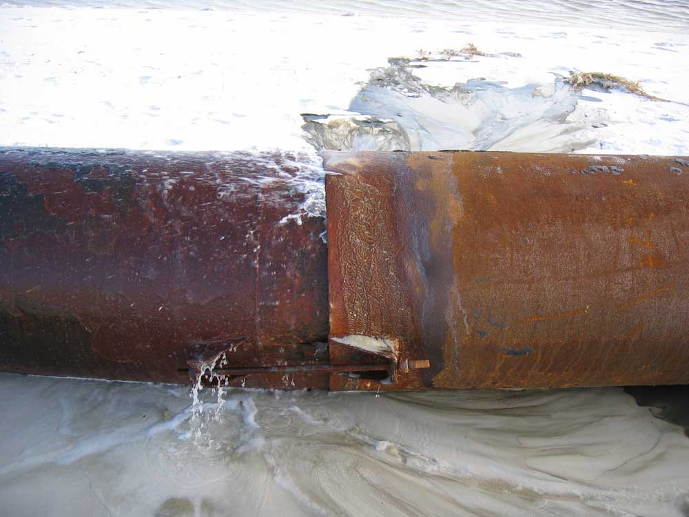 burst pipe