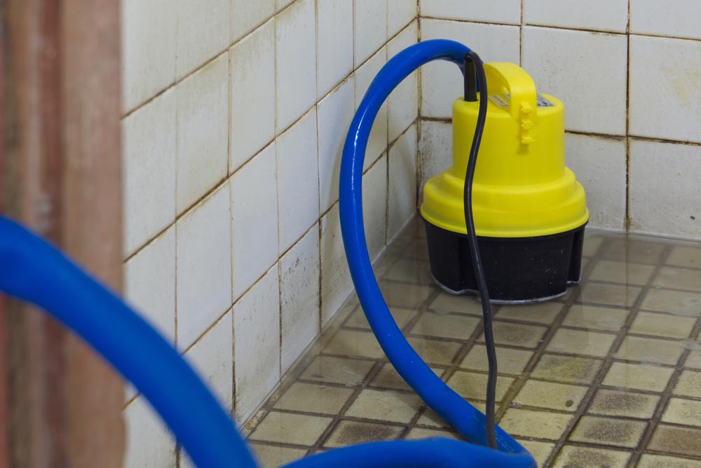 flooded kitchen/bathroom
