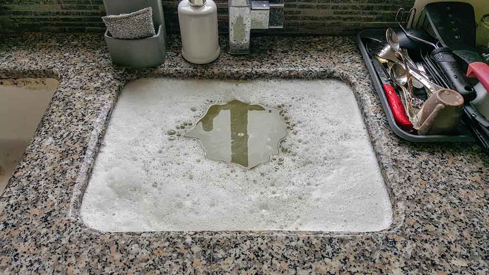 standing water in drains