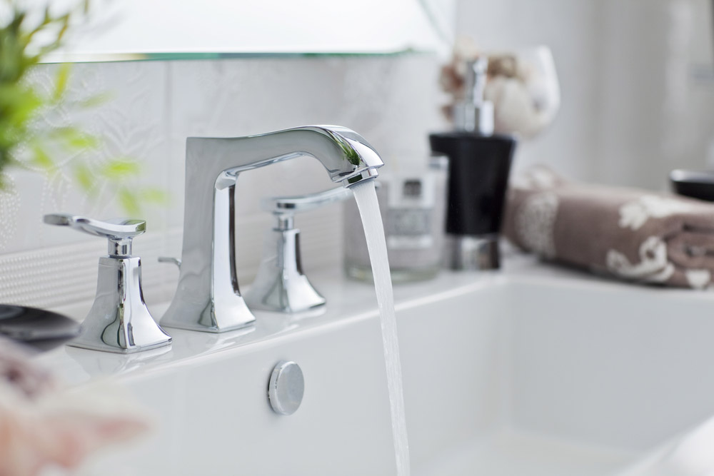 water flowing from tap
